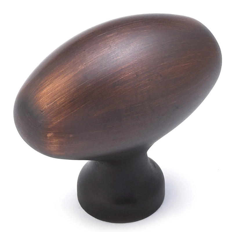 Traditional Knob, 1-31/32" x 1-3/32", Brushed Oil-Rubbed Bronze